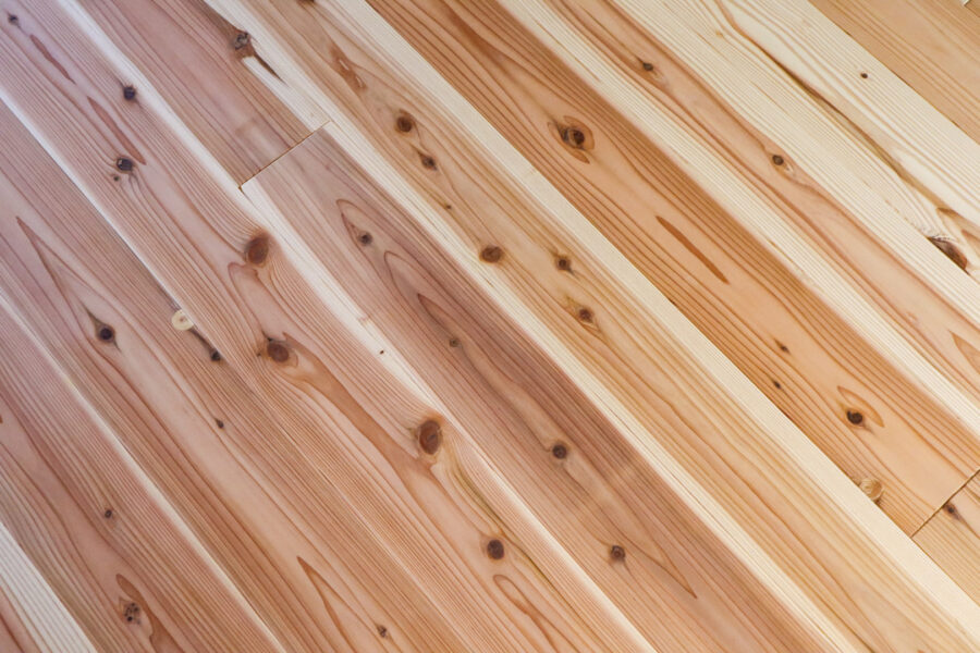 無垢材 杉 床材 広島工務店 リフォーム