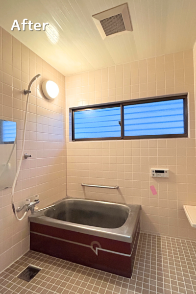 浴室タイル補修工事